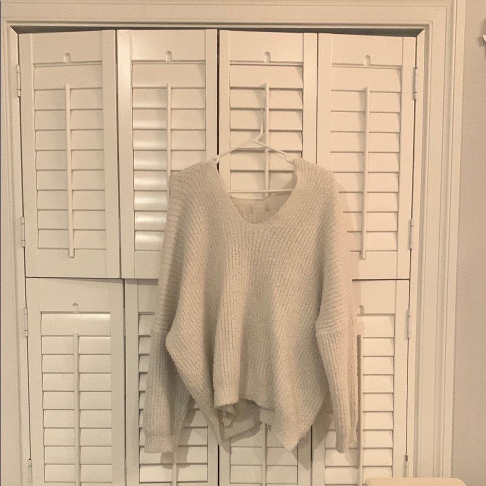 Altar'd State Cream V-Neck Sweater